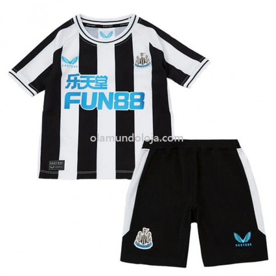 Camisola Newcastle United Criança Equipamento Primeiro 2022-2023 Manga Corta